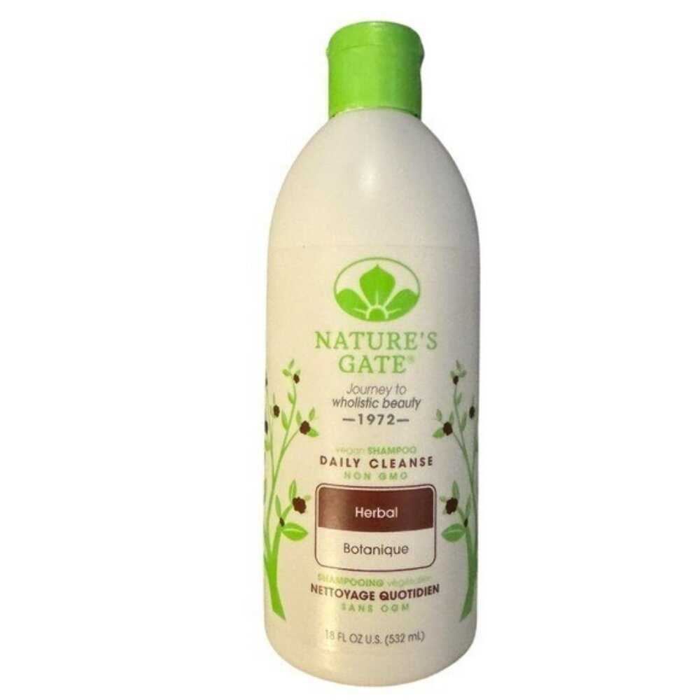 2 x Nature's Gate Herbal Daily Cleanse Shampoo Vegan 18 Fl Oz